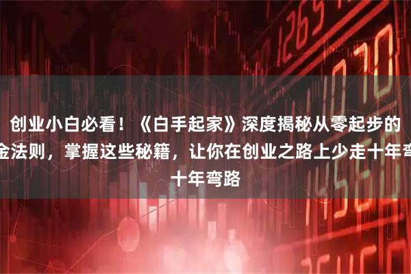 创业小白必看！《白手起家》深度揭秘从零起步的黄金法则，掌握这些秘籍，让你在创业之路上少走十年弯路
